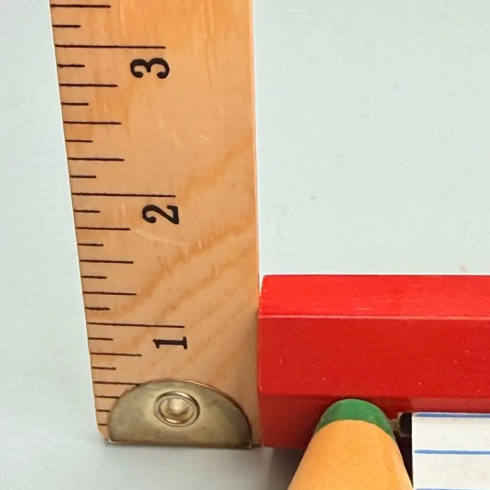 Vintage 1980s Verichron Pencil Wall Clock WORKING Retro Teacher Classroom Decor
